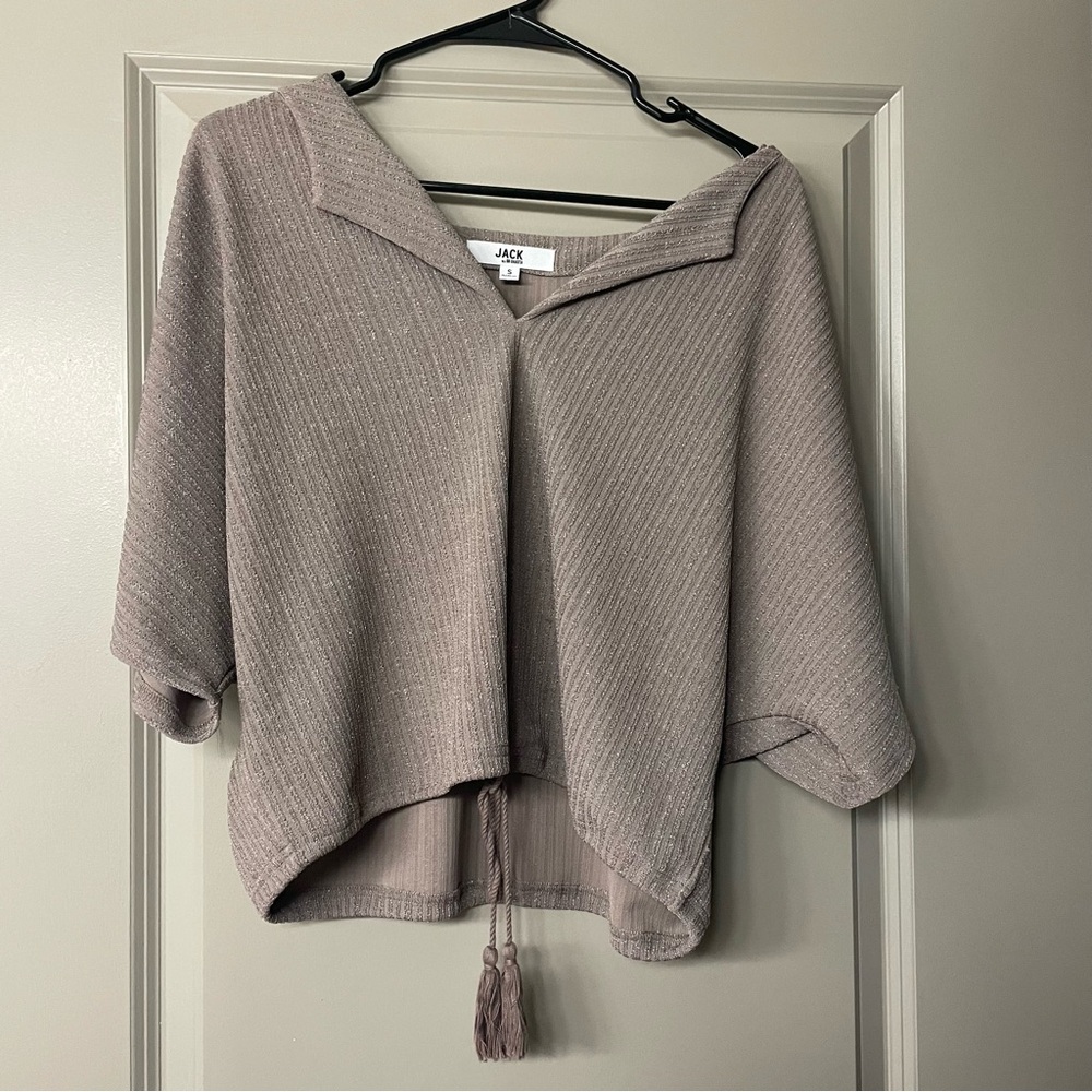 Brown metallic Jack by bb Dakota blouse